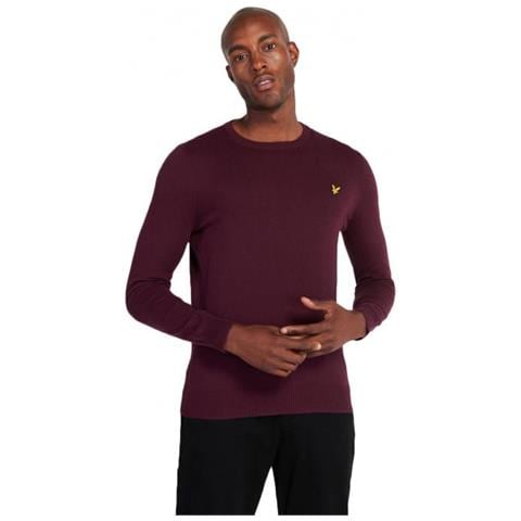 Lyle&scott Crew Neck Cotton Merino Jumper Maglione Uomo Taglia S - Foto 1