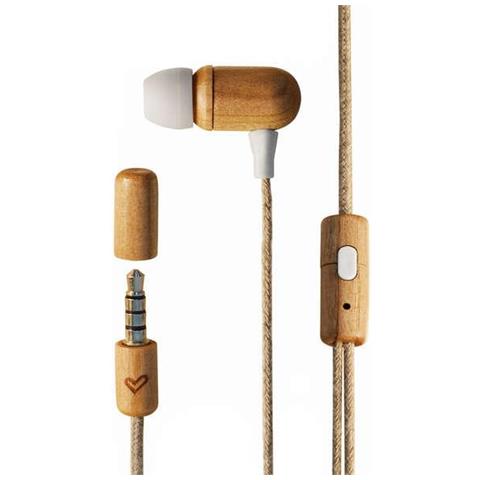 Cuffie Energy Sistem Eco Cherrywood - Mini Jack - Legno Sostenibile - Cavo In Canapa - Microfono - Controllo Conversazio - Foto 4