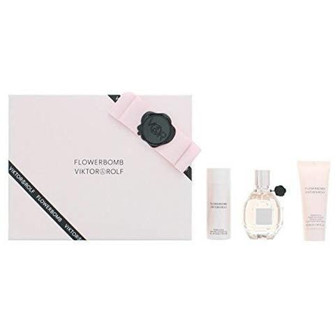 Viktor Rolf Flowerbomb Insieme 50 Ml Eau De Parfum 50 Ml Gel Doccia 40 Ml Crema Corpo - Foto 2