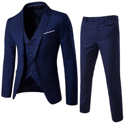 SLOWMOOSE - Abito Da Ballo Di Nozze Verde Slim Fit Smoking Da Uomo Abiti Da  Lavoro Formale Da Lavoro [ blu Navy / Asiatico Taglia L] - ePRICE
