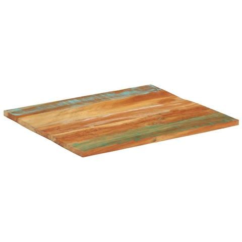Piano Tavolo Rettangolare 70x80 Cm 25-27 Mm Legno Di Recupero - Foto 10