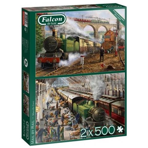 Puzzle Falcon Mail By Rail 2 X 500 Pezzi - Foto 1