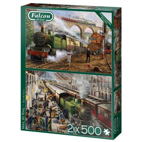Puzzle Falcon Mail By Rail 2 X 500 Pezzi - Foto 5
