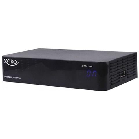 Decoder Digitale Terrestre HRT 7615 NP DVB-T2 Full HD HDMI / USB con Telecomando 2 in 1 - Nero - Foto 2