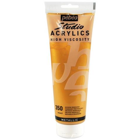 Pittura Acrilica Metallizzata - Oro - 250 Ml - Foto 1