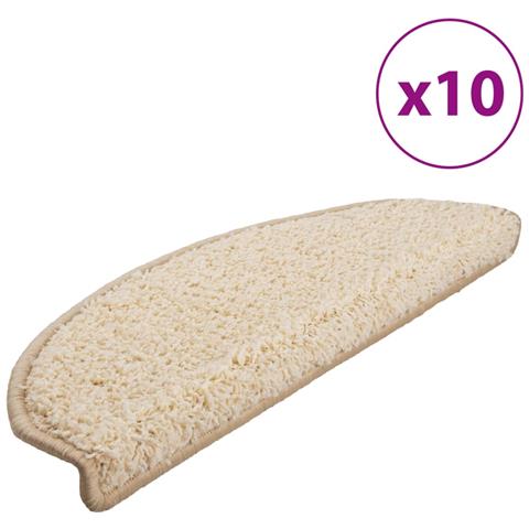 Tappetini Per Scale 10 Pz 65x25 Cm Crema - Foto 1