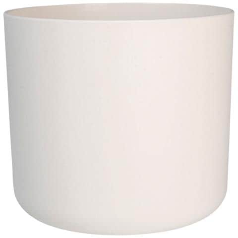 Vaso Ø 34 Cm Bianco Polipropilene Plastica Rotondo Moderno - Foto 2