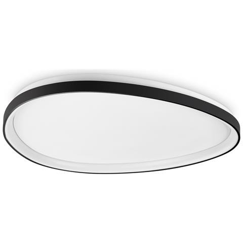 Plafoniera Contemporanea Gemini Metallo Nero Led Integrato 42w 3000k Ip20 - Foto 1