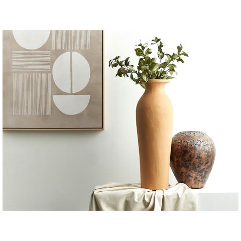 Vaso Decorativo Muar Ceramica 60 Cm Arancione - Foto 1