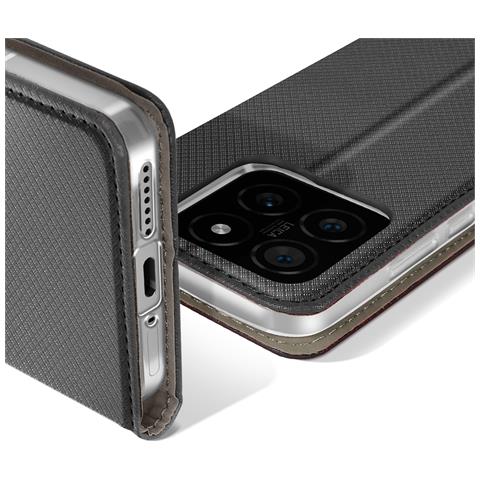 Custodia Per Xiaomi 14 Testurizzata Portacarte Supporto Video - Foto 2