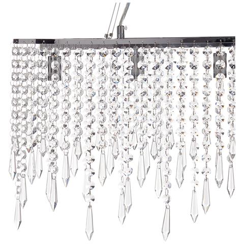 Lampadario Calvelle Cristallo Argento - Foto 2