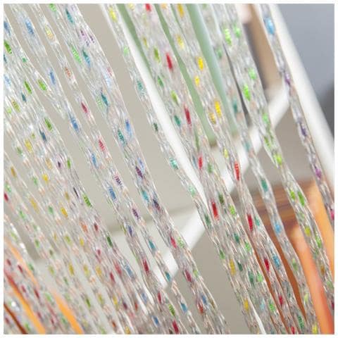 Tenda Per Porta Antimosche Antirumore In Pvc Multicolore Cristal - 100x220 Cm. - Foto 1