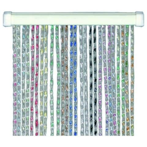 Tenda Per Porta Antimosche Antirumore In Pvc Multicolore Cristal - 100x220 Cm. - Foto 3