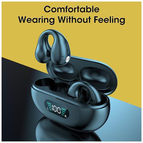 Cuffie Wireless Open-ear Bluetooth 5.2 Nere - Foto 2