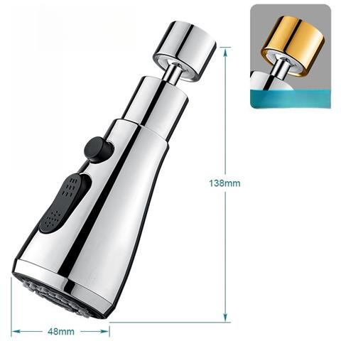 Bocchetta Doccia Girevole Per Rubinetto Cucina Silver - Foto 2