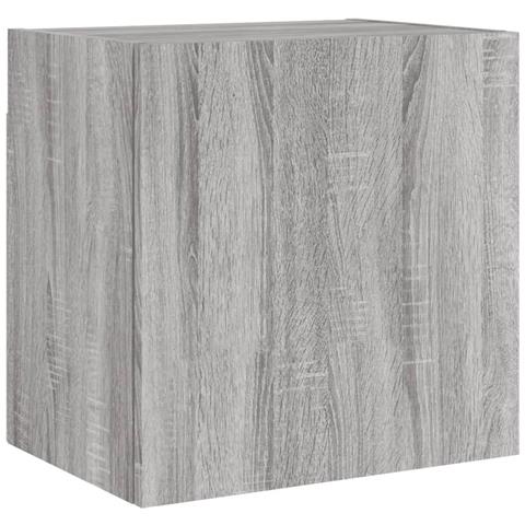 Mobile Tv Parete Grigio Sonoma 40,5x30x40 Cm Legno Multistrato - Foto 2