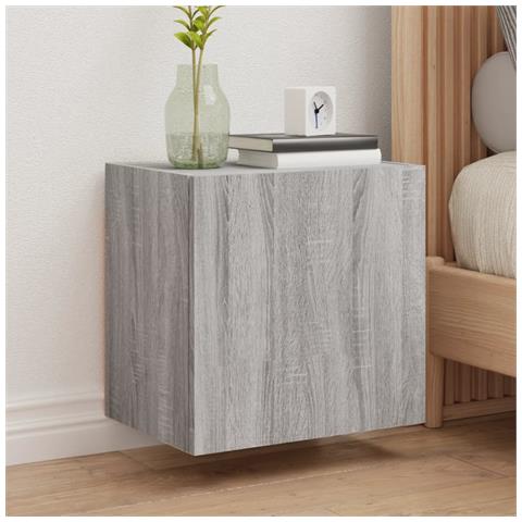 Mobile Tv Parete Grigio Sonoma 40,5x30x40 Cm Legno Multistrato - Foto 1