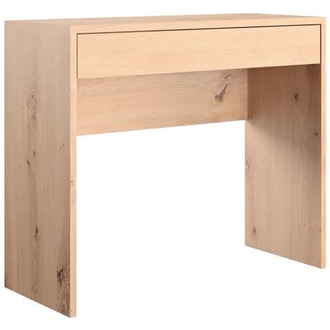 Scrivania Ufficio Pc Con Cassetto Salvaspazio Ripiano Per Lavoro E Studio, Ergonomica In Legno, Scrittoio 100x40x81 Cm - Foto 1