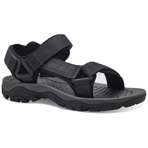 Navy Casual Open Sandali Tessile Scarpe Uomo Nero Eu 43, 5-18200-42 080 - Foto 1