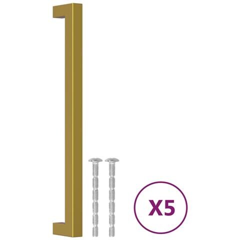 Maniglie per Mobili 5pz Oro 224mm in Acciaio Inox - Foto 2