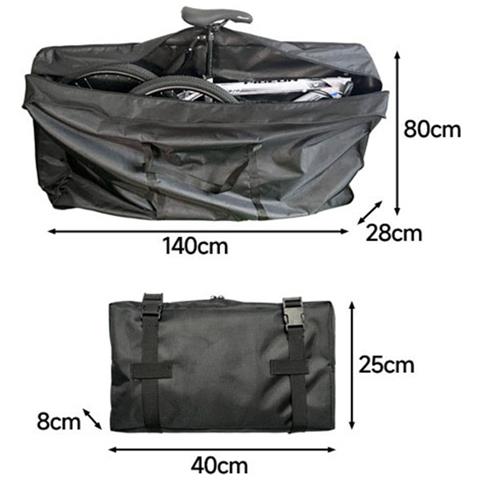 Borsa Da Bici Pieghevole Leggera E Portatile  S - Foto 2