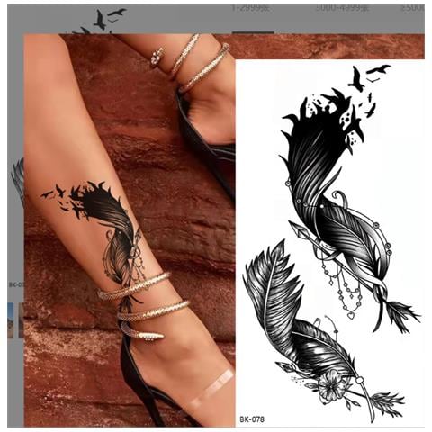Pacchetto Da 6 Fogli Di Tatuaggi Temporanei 9 - Foto 2