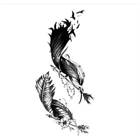 Pacchetto Da 6 Fogli Di Tatuaggi Temporanei 9 - Foto 1