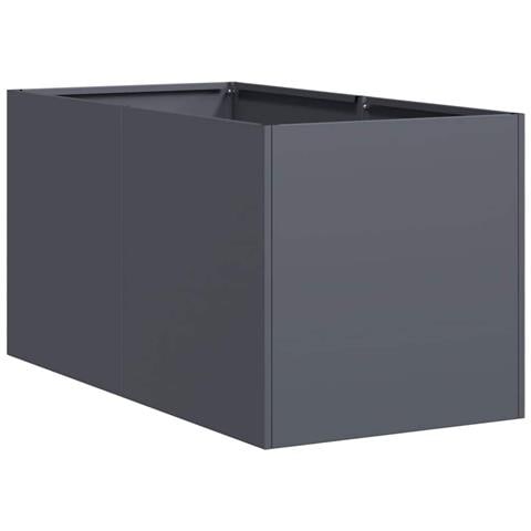 Fioriera Antracite 40x80x40 Cm In Acciaio Laminato A Freddo - Foto 2