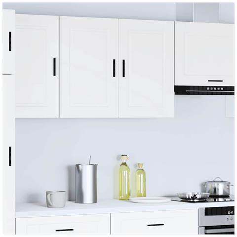 Pensile Da Cucina Porto Bianco In Legno Multistrato - Foto 3