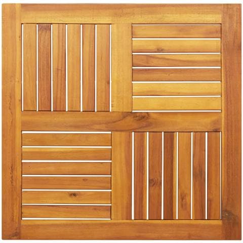 Piano Per Tavolo 70x70x2 Cm Quadrato Legno Massello Di Faggio - Foto 2