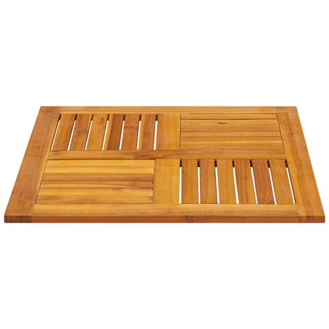 Piano Per Tavolo 70x70x2 Cm Quadrato Legno Massello Di Faggio - Foto 3