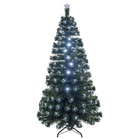Albero Di Fibra Ottica Verde Con Luce E Altoparlante Bluetooth 120cm - Foto 1