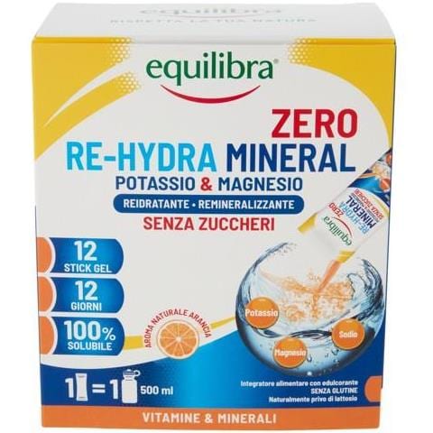 Equilibra Zero Re-Hydra Mineral Potassio & Magnesio 12 Stic - Foto 1