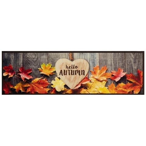 Lusso Casadino -  Tappeto Da Cucina Lavabile Autunno 45x150 Cm In Velluto - Foto 1