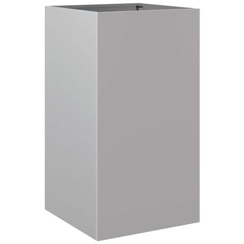 Fioriera Argento 42x38x75 Cm In Acciaio Zincato - Foto 1