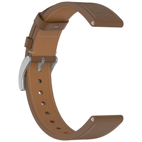 Cinturino In Pelle Premium Per Orologi Huawei E Honor Brown 20 Mm - Foto 4