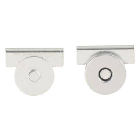 Chiusura Magnetica A Scatto Per Borse E Borsette (10 Pezzi) Silver - Foto 1