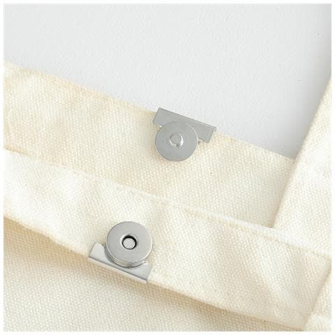 Chiusura Magnetica A Scatto Per Borse E Borsette (10 Pezzi) Silver - Foto 3
