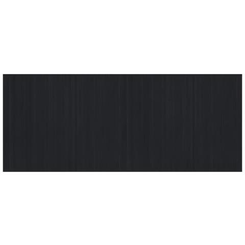 Tappeto Rettangolare Nero 80x200 Cm In Bambù - Foto 1