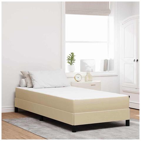 Materasso a molle insacchettate  Verde chiaro Grigio Medio 80x200x20 cm Tessuto - Foto 2