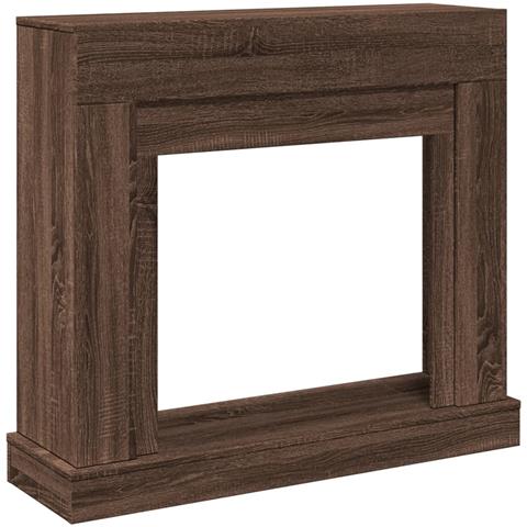 Cornice per Camino Rovere Marrone 100x30x87,5 cm in Truciolato - Foto 1