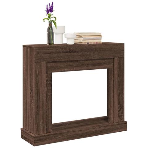 Cornice per Camino Rovere Marrone 100x30x87,5 cm in Truciolato - Foto 2