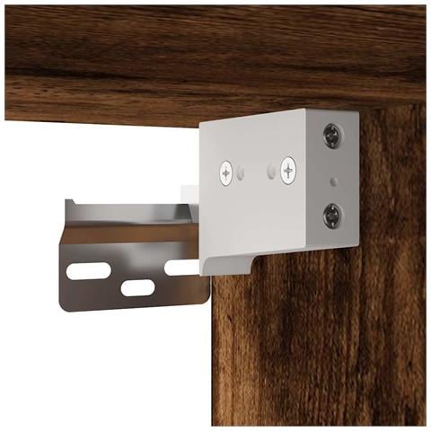 Set Mobili da Bagno 3 pz Rovere Fumo in Legno Multistrato - Foto 9