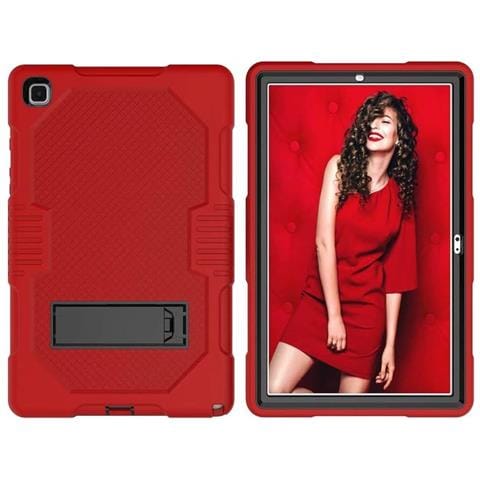 Custodia Per Samsung Galaxy Tab A7 10.4"" Armored Con Supporto Rosso - Foto 4