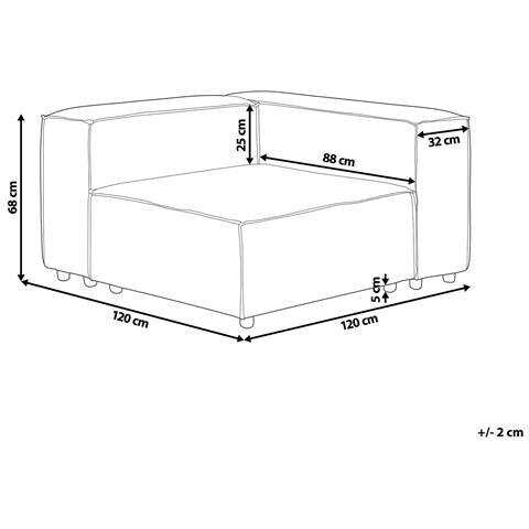 Modulo Angolare Ardal Velluto A Coste Bianco Sporco Lato Sinistro - Foto 8