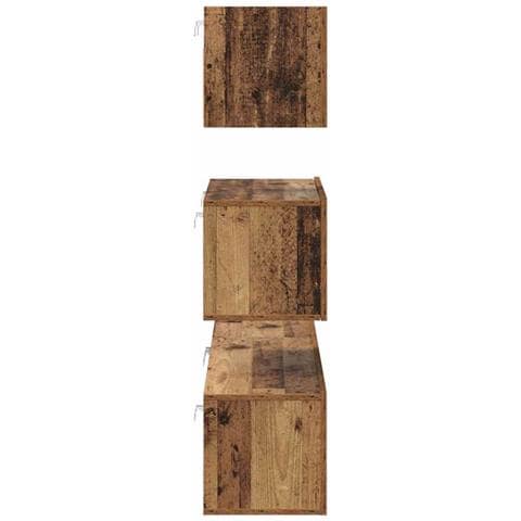 Set mobile TV 4 pcs Legno vecchio 80 x 30 x 30 cm - Foto 9