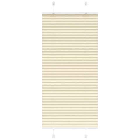 Tenda Plissettata Crema 60x100 cm Larghezza Tessuto 59,4 cm - Foto 1