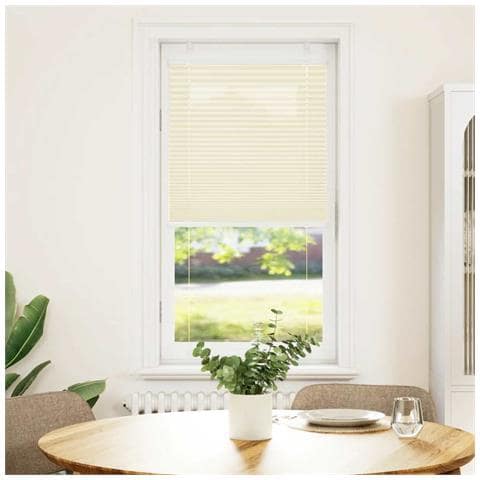 Tenda Plissettata Crema 60x100 cm Larghezza Tessuto 59,4 cm - Foto 2