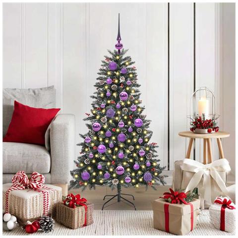 Albero di Natale artificiale con 150 LED Verde 120 cm - Foto 2