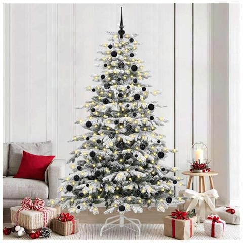 Albero di Natale Artificiale con Rami Pieghevoli Bianco 240 cm - Foto 2